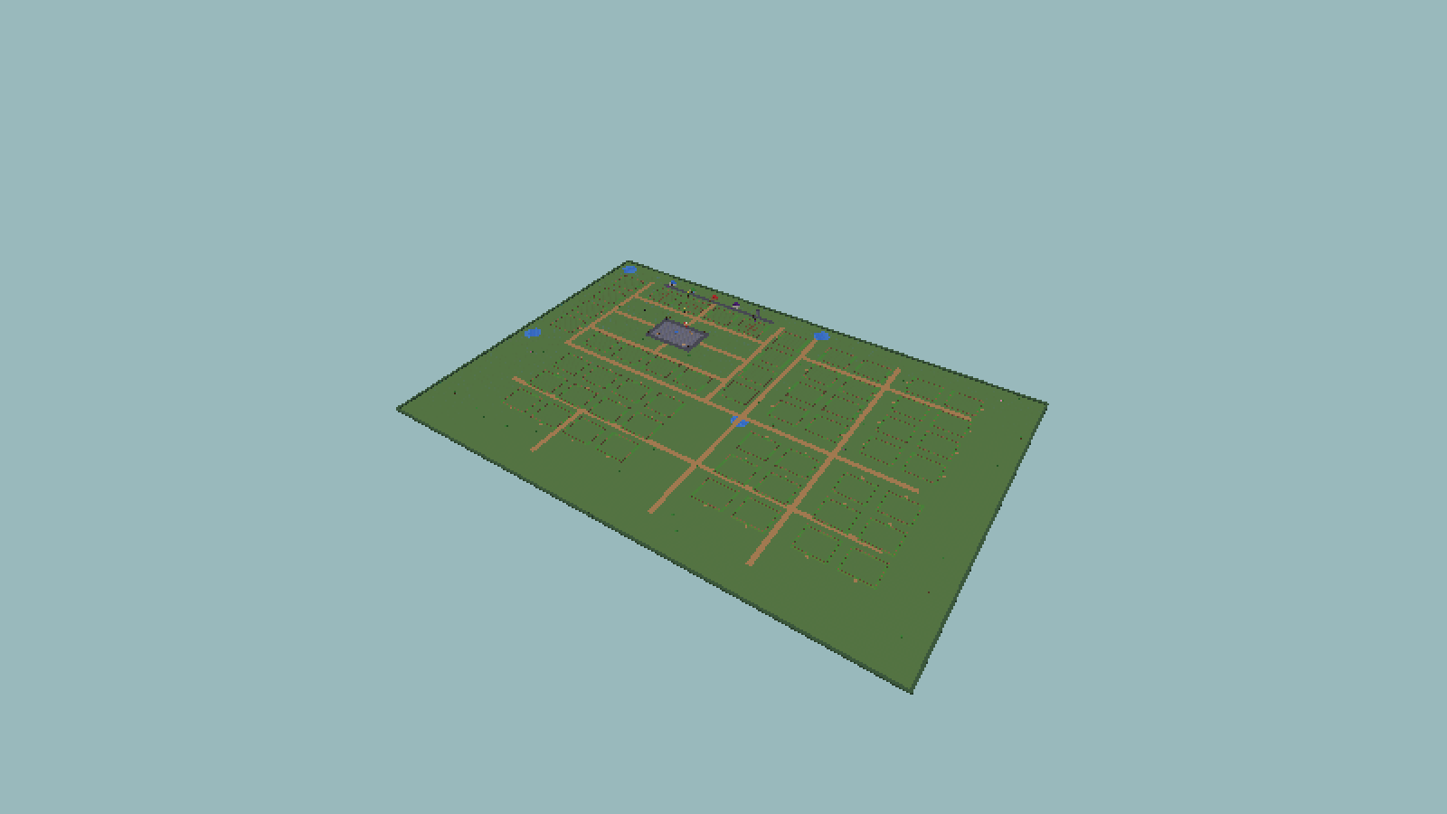 The whole village, zoomed out